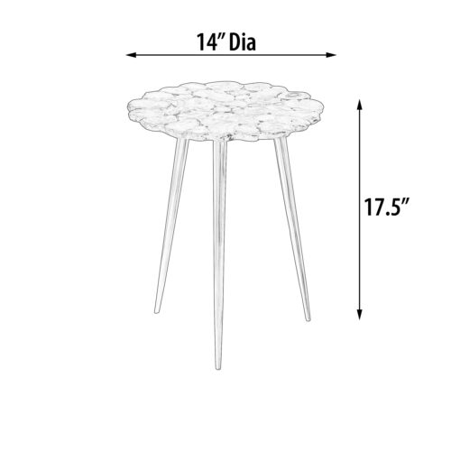 Agate Stone Side Table - Image 4